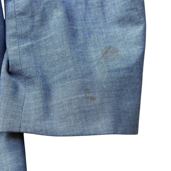 Tommy Hilfiger Blazer Men's 44R Light Blue Sports Coat 2 Button Cotton Jacket* - Picture 5 of 8